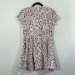 ZARA  ZW Collection Black & White Printed Cap Sleeve Button Up Dress Size M Photo 6