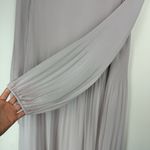 Aritzia Wilfred Daydreamer Mini Dress Sz Small Cloudy Lilac Pleated Long Sleeves Photo 8