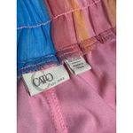 Cato  Wide Leg Palazzo Pants 18/20W Plus Size Colorful Striped Elastic‎ Waist Photo 5