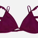 PINK - Victoria's Secret NWOT Victoria’s Secret Magenta Shine Ruffle Off The Shoulder Bikini Top Sz M Photo 0