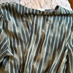 Moon River  Teal and Black Striped Blouse Photo 6