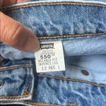 Levi's Vtg 90s Levi’s 550 Tapered Fit High Rise Denim Blue Jeans Size 12 Reg 🟩 Photo 7