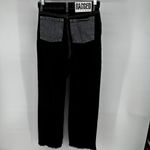 The Ragged Priest  Colorblock Jeans Raw Hem Relaxed Fit Cotton Gray Black 26x30 Photo 3