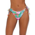 No Bo Nwt  Patchwork Daisy Hanky Swimwear bikini set top medium bottom Large pool Photo 9