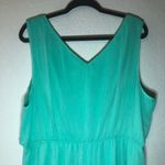 Love Squared Dress Sea Green Sleeveless Dress Lace on Chest Sz 3X EUC Photo 6