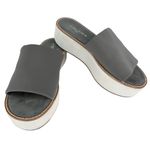 JSlides J/Slides Platform Sandals Slides 8 Gray White Photo 9
