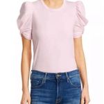 ALC Frank A.L.C Katie Pale Pink Puff Sleeve Crewneck Top Shirt Cotton NWOT Extra Small XS Photo 2