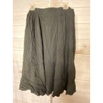 Torrid Brand New Women's Size 1X 14-16 Black Faux Buttons Button Up Midi Skirt Photo 2