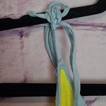 Storia  KNIT TIE SHOULDER CROP TANK TOP FESTIVAL BOHO 70S STRIPE MEDIUM Photo 2