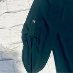 Gibson Latimer Gibson & Latimer Blouse Top V-Neck 3/4 Sleeve Casual Dark Green‎ XL Photo 4