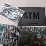 ATM Melillo Abstract Print Ripstop Cotton Skirt Grey Purple Turquoise Camo Sz 6 Blue Photo 9