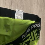 Nike Pro Lime Green and Black Leggings Photo 1