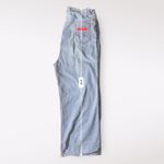 WPL 6749 Vintage 70s High Waist Wide Leg Bell Bottom Jeans Size 36 Blue Photo 7