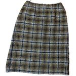 Pendleton Vintage  Blazer skirt Suit 100% Virgin Wool Plaid Yellow/black-‎ Sz12 Photo 2