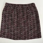 Loft Tweed Mini Skirt Gold Button Front Pocket 8 Petite Photo 7