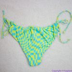 NEW It’s Now Cool x free people checkered wave bikini‎ bottom, M Blue Size M Photo 5