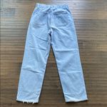 American Eagle  Paperbag Straight Leg Denim Womens Sz 12 Light Blue Jean Photo 5