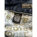 BLACK Med Wash‎ Bootcut Flex Denim Jeans Pocket Stitching Embroidered Size 28x30 Blue Photo 6
