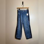 Free People  We The Free Moonlit Moto Slim Bootcut Jeans Darkside Photo 2