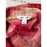 Old Navy NWT Women’s Pink Plaid Flannel Boyfriend Shirt Photo 2