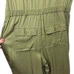 Gap NWT  Short Sleeve Button Up Army Jacket Green Jumpsuit‎ 4 Photo 9