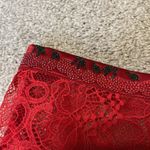 Victoria's Secret Victoria’s Secret Red Lace Cherry Rhinestone Shine Strap Garter Belt Size M/L Photo 3