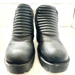 Outsider Open Road Moto Boots Size 6 Black with Side Zippers Photo 2