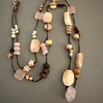 Silpada  Retired Rose White Quartz Sterling Silver Clasp Necklace N1428 Photo 2