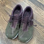 on cloud  Purple Green Tennis Shoes Photo 6