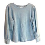 Time & Tru Teal Blue Long Sleeve Pullover Tee Shirt Size M Photo 0