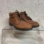 Vtg 90s Maine Woods Womens Brown Leather Hiking Ankle Lace Up Boots size 9M Photo 0