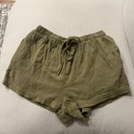 Forever 21 Green Cinched Pull On Drawstring Tie Front Shorts Photo 1