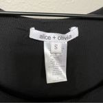 Alice + Olivia  Black Sequin Checkered Sleeveless Party Dress Size Small Babydoll Photo 5