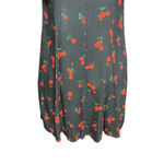 HVN Black Cherry Print Emily Sweetheart Mini Dress Size 2 Photo 6