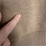 J.Crew  Orange Tan 100% Merino Wool Rollneck Pullover Sweater Size S Colorblock Photo 7