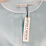 Alice + Olivia  Shan Cropped Blazer Blue Sz 2 NWT Photo 8