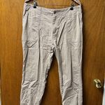 Pact Woven Twill Utility Joggers Womens Pants Zip Ankle Tan Khaki XL Photo 15