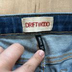 Driftwood  Colette Embroidered Hem Boho Anthropologie Raw Hem Jeans Sz 28 Photo 3