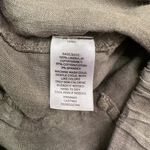 Caslon 100% Linen Joggers Women’s Sz XS Petite Cropped Cuffed Drawstring Pockets Green Photo 9