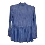 American Eagle Womens Baby Doll Top Chambray XSmall Jegging Fit Photo 2