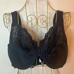 Glamorise 42D Low Cut WonderWire® Lace Underwire Bra NWOT Black Size undefined Photo 0