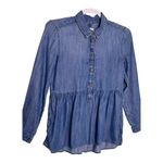 American Eagle Womens Baby Doll Top Chambray XSmall Jegging Fit Photo 3