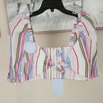 Hill House  Multicolor Striped Crop Top Photo 1