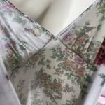 Petra Fashions Vintage Floral Pink Bow Tank Lingerie Top Night Dress Size Medium White Photo 11