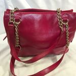 Kate Spade  Dark Pink Leather Shoulder Bag with Chain Strap Photo 1