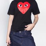 Comme des Garçons play comme des garcons black heart graphic tee Photo 0