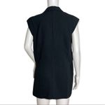 CAbi  Shirt Women Small Black‎ Origami Faux Crossover Wrap Tunic Basic Minimalist Photo 2