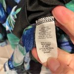 Cute flowy ruffle tropical faux wrap elastic waist pull on skirt easy breezy Blue Photo 6