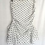Petal and Pup NWT Tegan ruffle mini skirt polka dots size 12 white black Photo 0