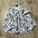 ambrielle large Women’s Floral blue white Patterned Sleeveless Tank Top Dress Photo 1